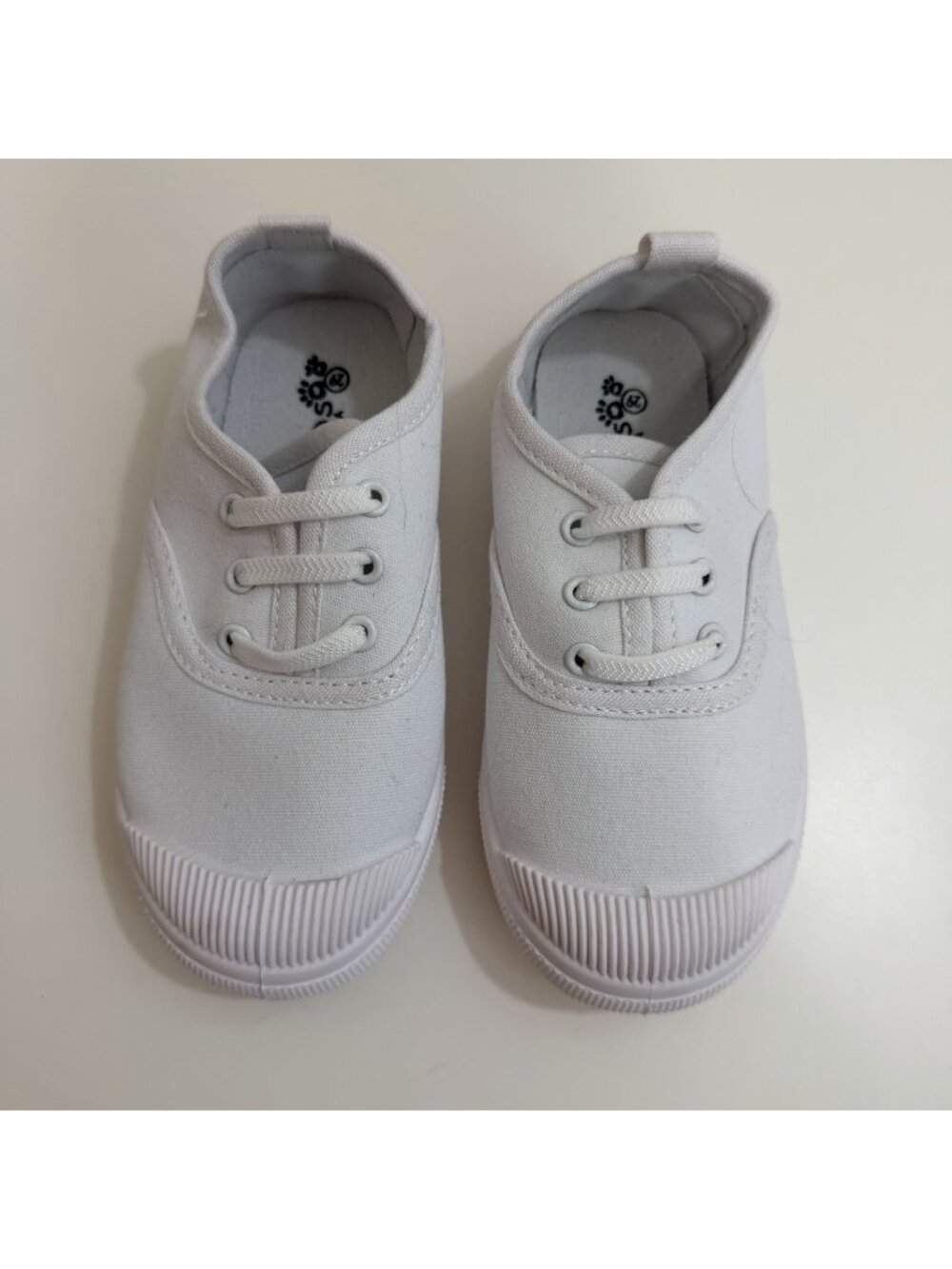Kids White Slip On Sneakers